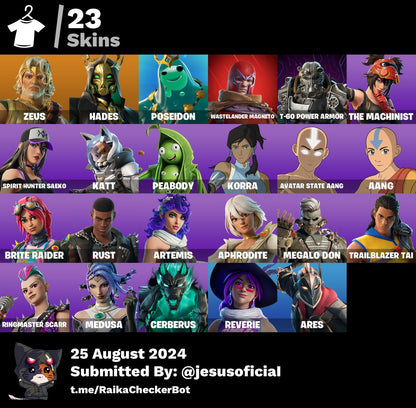 CUENTA FORTNITE 23 SKINS "MAGNETO" - NO XBOX