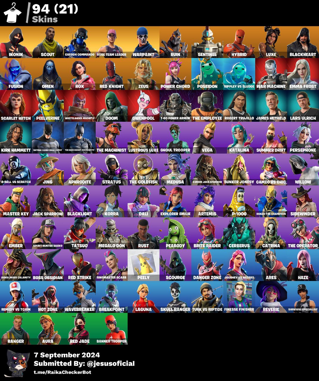 CUENTA FORTNITE 94 SKINS "IKONIK + STW" - ALL PLATAFORMS