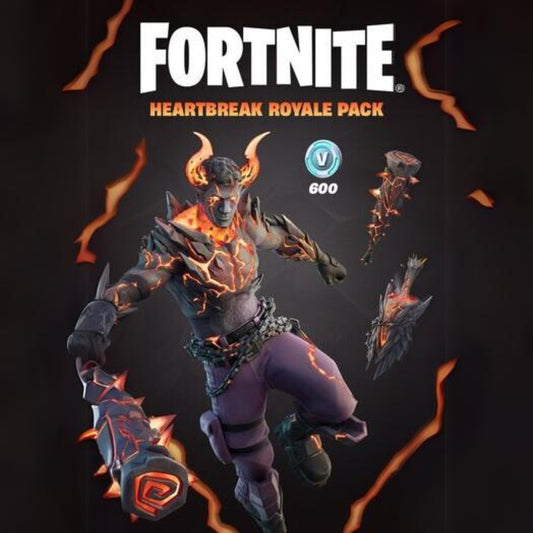 FORTNITE - HEARTBREAK ROYALE PACK + 600 V-BUCKS