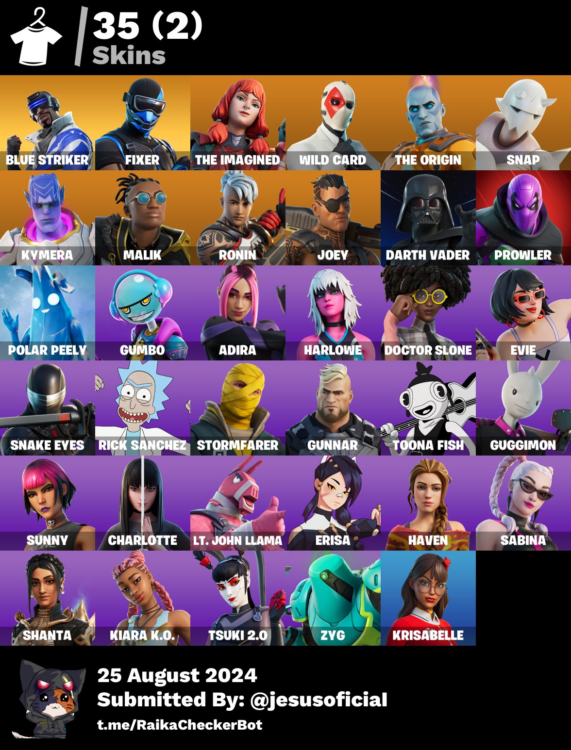 CUENTA FORTNITE 35 SKINS "DARTH VADER" - ALL PLATAFORMS