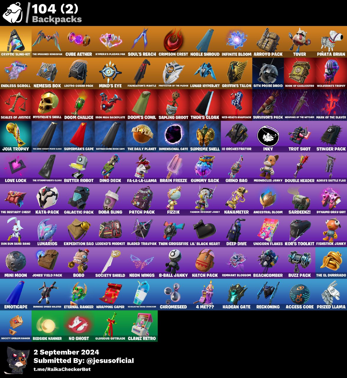 CUENTA FORTNITE 90 SKINS "PASE MARVEL OG"- ALL PLATAFORMS