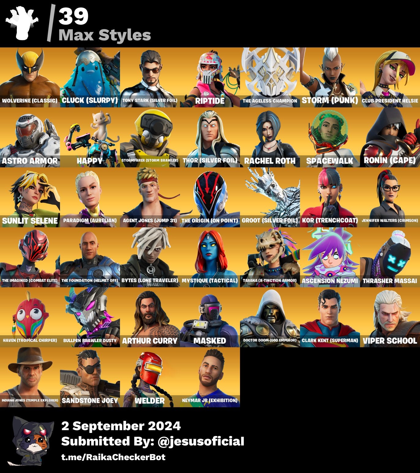 CUENTA FORTNITE 90 SKINS "PASE MARVEL OG"- ALL PLATAFORMS